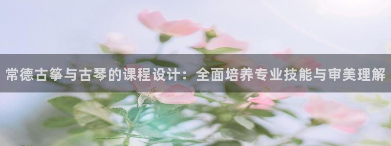 凯发是什么意思：常德古筝与古琴的课程设计：全面培养专业技能与
