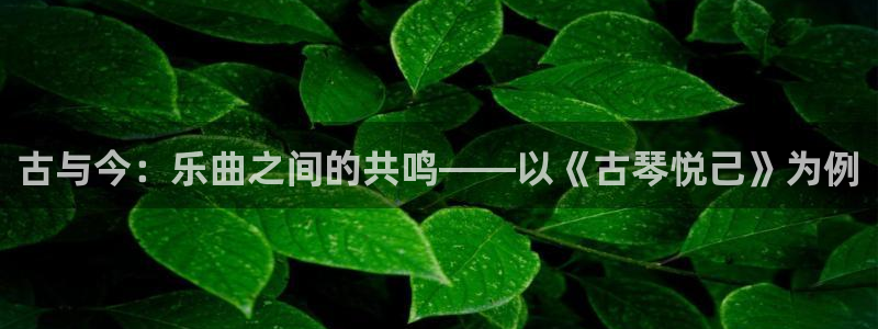凯发国际网站首页：古与今：乐曲之间的共鸣——以《古琴悦己》为